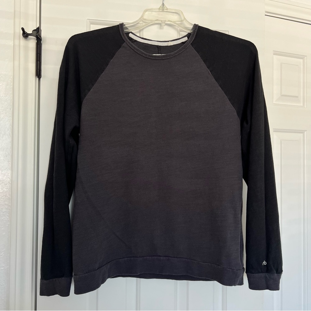 Rag & Bone Colorblock Raglan Crew Neck Long Sleeve Cotton Shirt - Men’s Medium